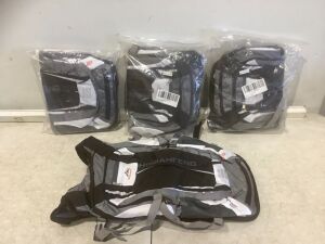 Lot of (4) Gray Cycling Backpacks