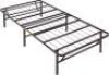 Amazon Basics Foldable&nbsp;14" Black Metal Platform Bed Frame with Tool-Free Assembly, Twin