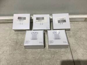 Lot of (5) Wireless Earbuds with Charging Case 