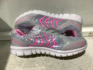 Lot of (6) Grey & Pink Athletic Shoes, Size 41 