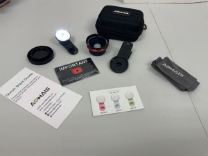 Aomais Lens Kit for Smart Phones, Powers Up, E-Commerce Return, Sold as is