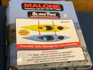 Malone, Sling Two Hanger Style Kayak Storage System