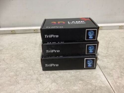 Lot of (3) Baltimore Ravens LED 3D Illusion Lamps