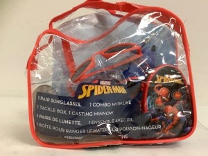 Spiderman Kids Fishing Playset, Bucket is Cracked, E-Commerce Return, Sold as is