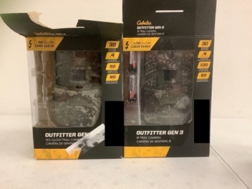 Lot of (2) Trail Cameras, E-Commerce Return, Sold as is