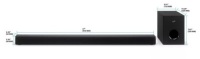 iLive 37" Bluetooth Sound Bar w/ Wireless Subwoofer, E-Comm Return, Missing Remote