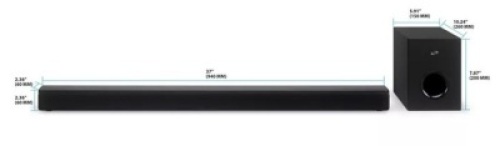 iLive 37" Bluetooth Sound Bar w/ Wireless Subwoofer, E-Comm Return, Missing Remote