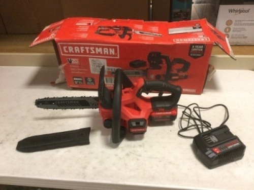 Craftsman&nbsp;V20 20-Volt Max Lithium Ion 12-in Cordless Electric Chainsaw (Battery Included). Tested and Works