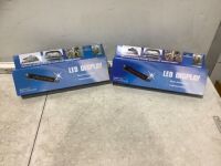Lot of (2) Car LED Scrolling Message Sign with Remote Control&nbsp;