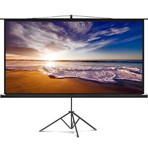 Delux Screens 84" Portable Projector Screen with Stand 