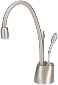 InSinkErator Contemporary Instant Hot and Cold Water Dispenser Faucet, Satin Nickel