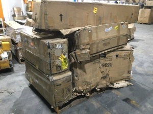 Pallet of E-Commerce Return Furniture by Ashley. All items are uninspected