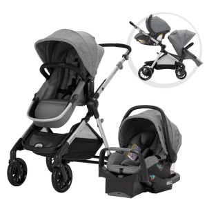 Evenflo Pivot Xpand Modular Travel System with Safemax Infant Car Seat