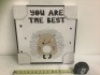 Cute Hedgehog Wall Art, Appears New, Sold as is