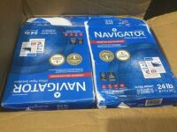 Navigator Premium Copy Paper, 99 Brightness, 24 lb, White - 9 Reams