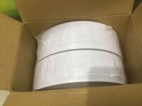 BUCLA&nbsp;10.25" Gold Rim Plastic Dinner Plates, 100 Ct