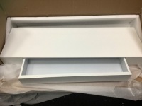 vidaXL MDF Floating Wall Shelf w/ Drawer, Appears New, Sold as is