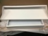 vidaXL MDF Floating Wall Shelf w/ Drawer, Appears New, Sold as is