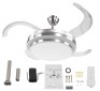42inch LED Ceiling Fan with 3-Color Changing Lights, Possible Missing Parts, E-Comm Return, Sold as is