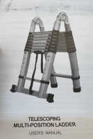 Telescoping Multi-Position Ladder, Appears New, Sold as is