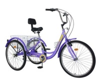 24"&nbsp;Adult Tricycle, Style/Color May Vary From Stock Photo, Appears New, Sold as is