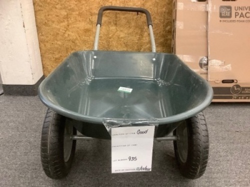 Dual-Wheel Wheelbarrow Garden Cart