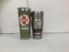 Lot of (2) Tumblers, One Missing Lid and Dented, One is Broken, E-Comm Return, Sold as is