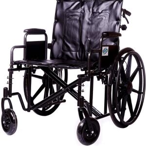 Healthline Reclining Heavy Duty Wheelchair - Missing Cushioned Head Immobilizer 