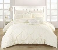 Chic Home 10 Piece Hannah Pinch Pleated Bedding Set, King&nbsp;