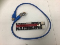 PCIE Riser Adapter Card 1X to 16X &nbsp;164 Pin, Bag of Multiples, E-Commerce Return, Sold as is