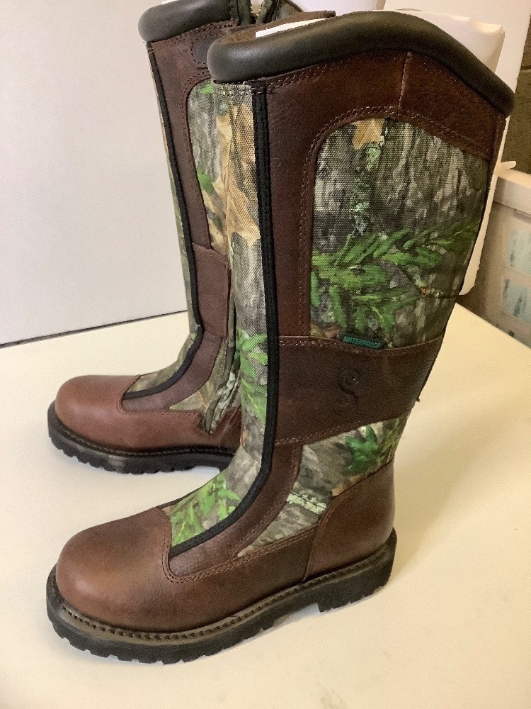 SHE Outdoor Bayou NWTF Waterproof Side-Zip Snake Hunting Boots for ...