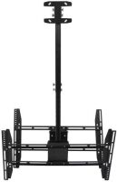 Double Screen TV Ceiling Mount Bracket for 37"-70" TVs