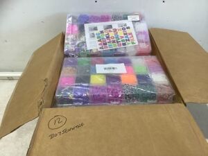 Lot of (12) Rainbow Rubber Loom Bands Refill Kits 