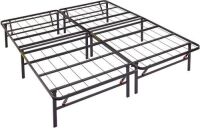 Amazon Basics Foldable 14" Black Metal Platform Bed Frame with Tool-Free Assembly,&nbsp;Full