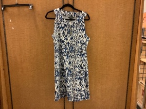 Natural Reflections Estate Blue Knit Dress, Size Large