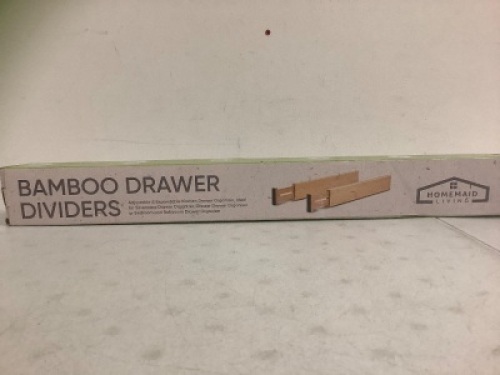 Bamboo Drawer Dividers, Appears New, Sold as is