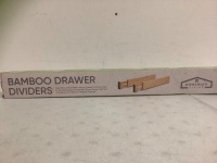 Bamboo Drawer Dividers, Appears New, Sold as is