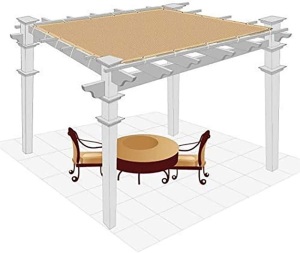 6'x20' Patio Balcony Pergola Cover