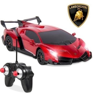 1/24 Kids RC Lamborghini Veneno Racing Car Toy w/ Lights, Shock Suspension