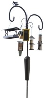 Squirrel Stopper Yellowstone: Old Faithful Birdfeeder Pole and Hook. Appears New with Damaged Box