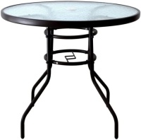AOODA 31.5" Patio Table Dining Table Umbrella Stand. Appears New