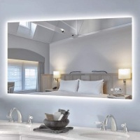 Keonjinn 40 x 24 Inch Backlit Bathroom Mirror. Wall Mounted. Anti-Fog. Appears New