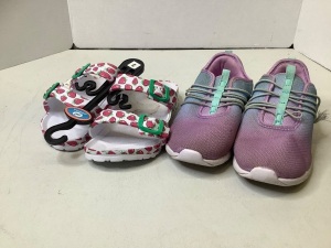 Lot of (2) Girls Shoes, Size 3 and Size 1.5 Ecommerce Return