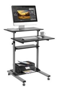 TechOrbits Mobile Sit-Stand Workstation