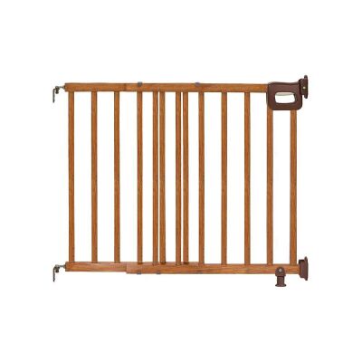 Summer Infant Deluxe Stairway Simple to Secure Wood Gate, 32” Tall Fits Openings up to 30” to 48” Wide 