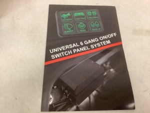 Universal 6 Gang On/Off Switch Panel System, E-Comm Return