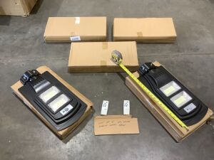 Lot of (5) LED Solar Street Lamps