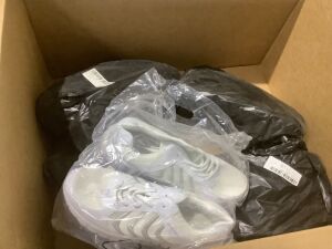 Lot of (5) White Athletic Shoes, Size 43