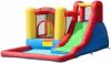 Bounceland Jump and Splash Adventure Bounce House with Basketball Hoop, Long Slide with Climbing Wall, Blower Included