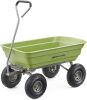 Gorilla Carts Poly Garden Dump Cart with Steel Frame and 10" Pneumatic Tires, 600-lbs. Capacity